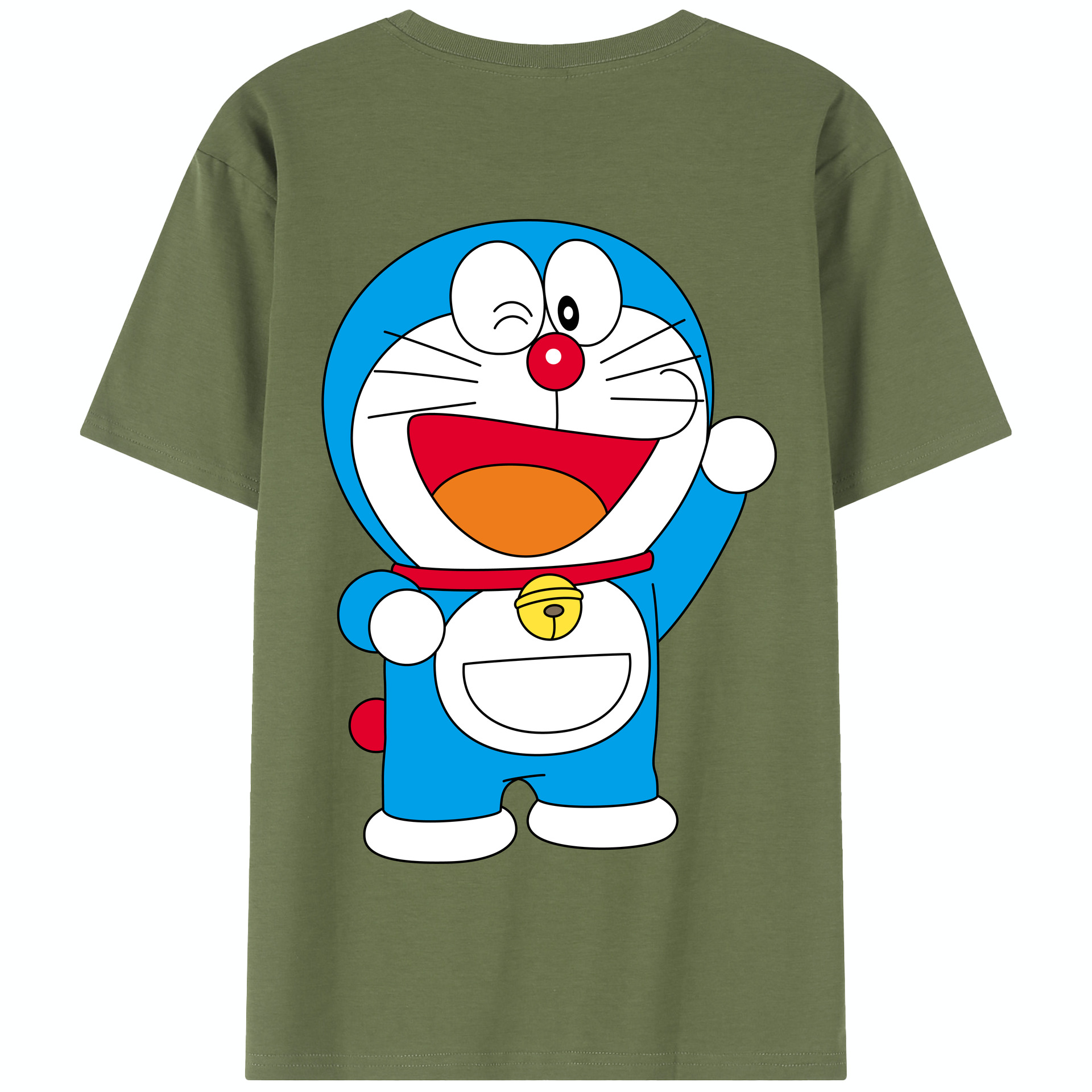 （画像用） ドラえもん Doraemon 綿100％半袖Tシャツ（背面プリント）